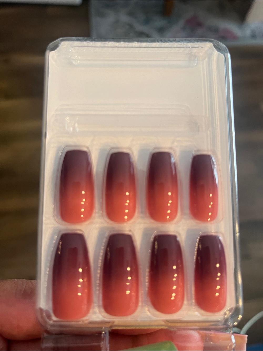 Ombré Press-On Nails - Mauve to Rose Gradient